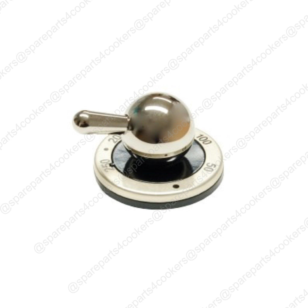 BORETTI Oven Thermostat Control Knob - Chrome G3610008 - spareparts4cookers.com