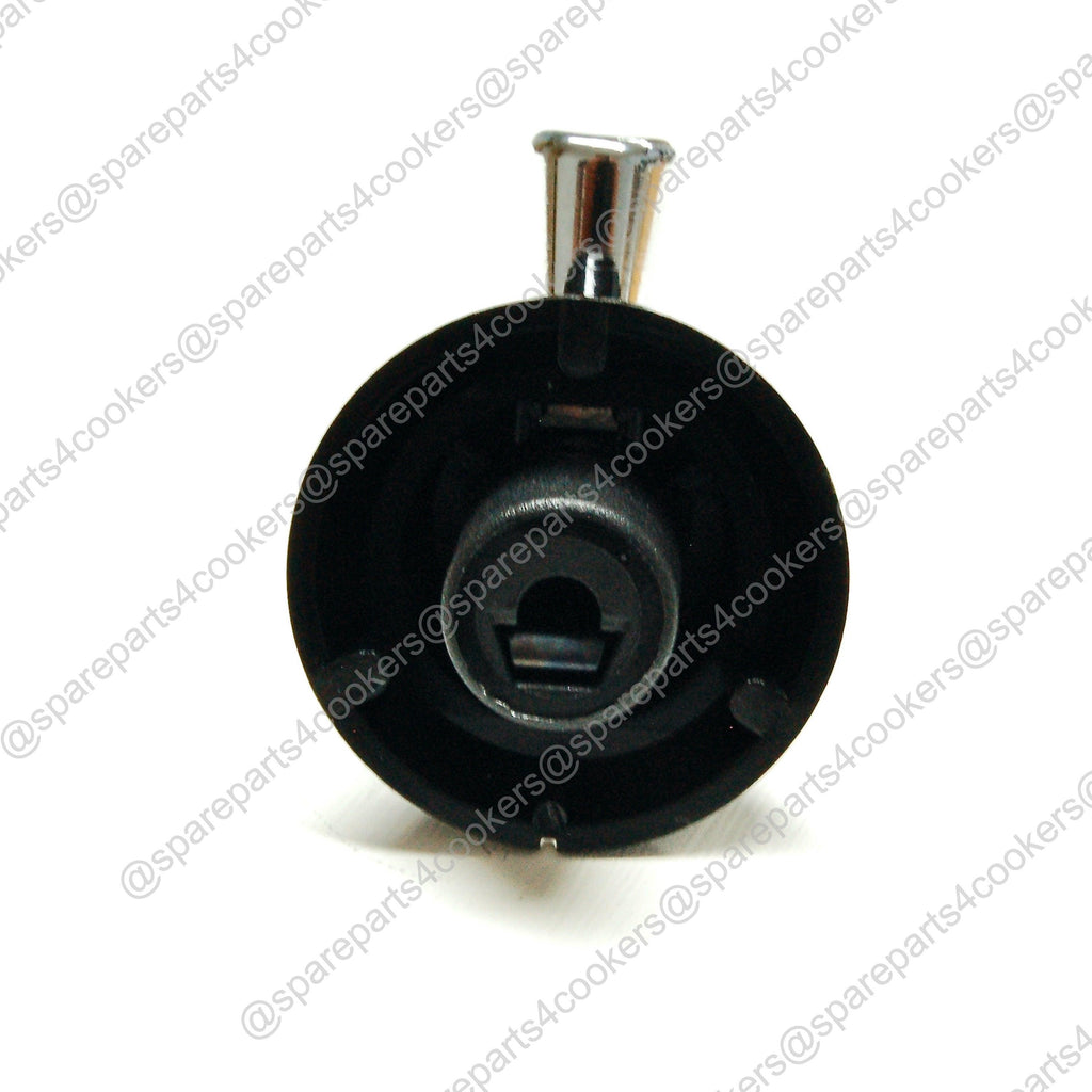 FALCON Black and Chrome Control Knob 6mm Spindle P029209 FVLP029209 - spareparts4cookers.com