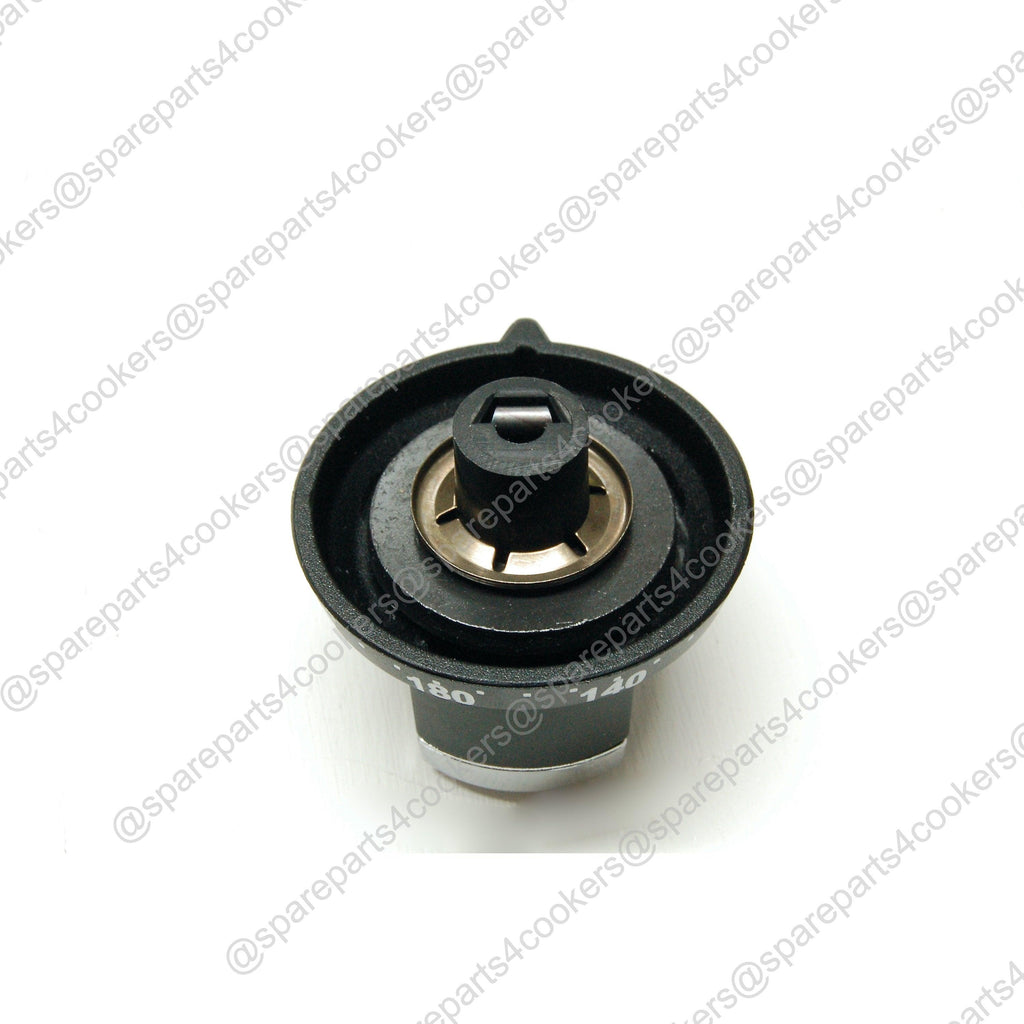 RANGEMASTER GENUINE Elan Thermostat Control Knob Black and Chrome P028873 P045519 FVLP028873 - spareparts4cookers.com