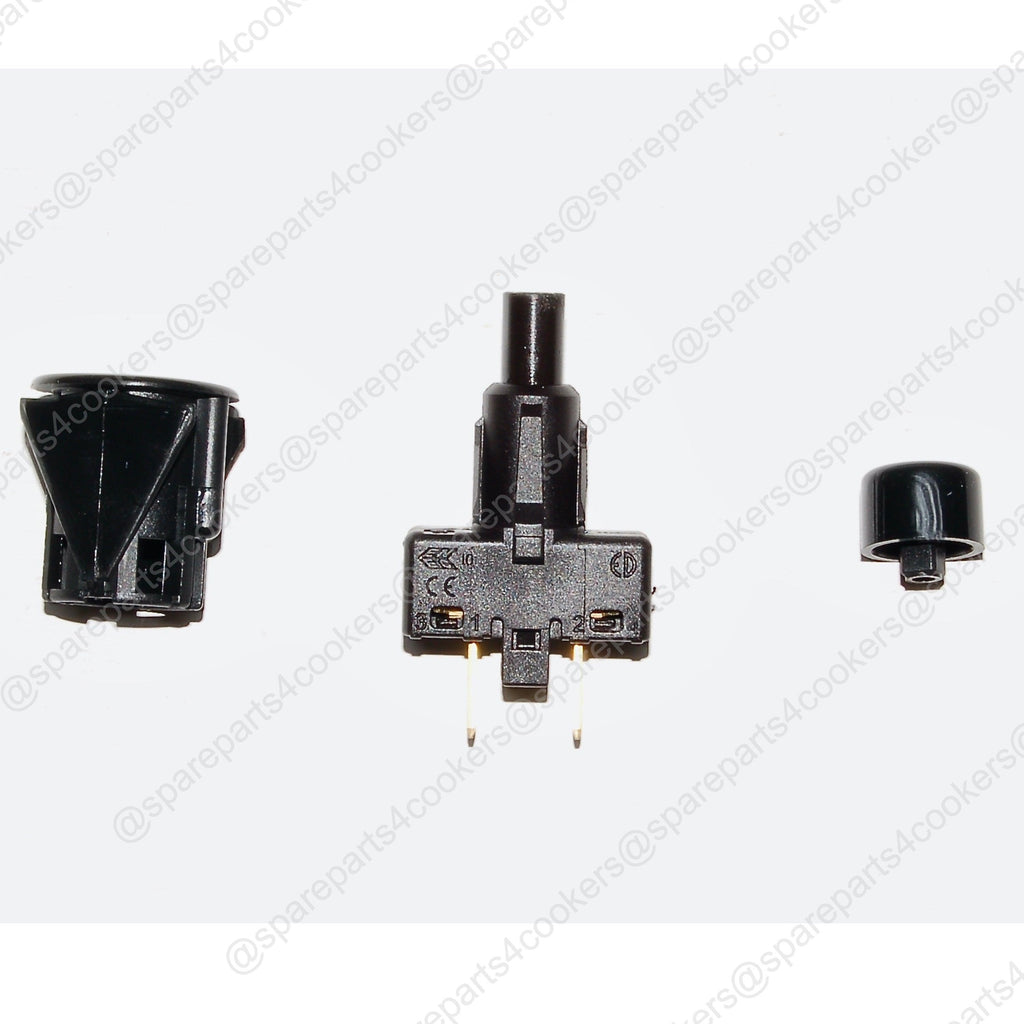 RANGEMASTER Genuine Ignition Switch and Button Black A094271 - spareparts4cookers.com