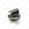 RANGEMASTER Professional Plus Gas Hob Control Knob Black & Chrome P040582 P059074 - spareparts4cookers.com