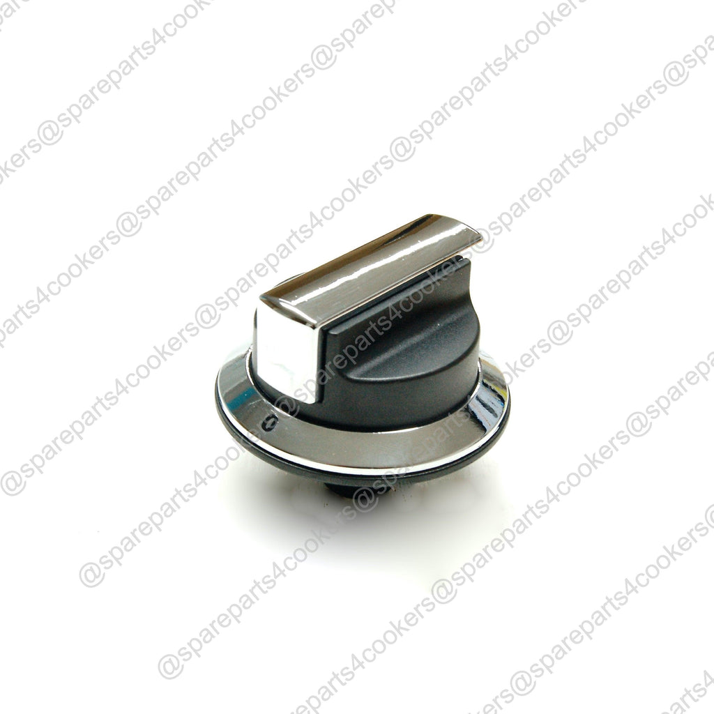 RANGEMASTER Professional Plus Gas Hob Control Knob Black & Chrome P040582 P059074 - spareparts4cookers.com