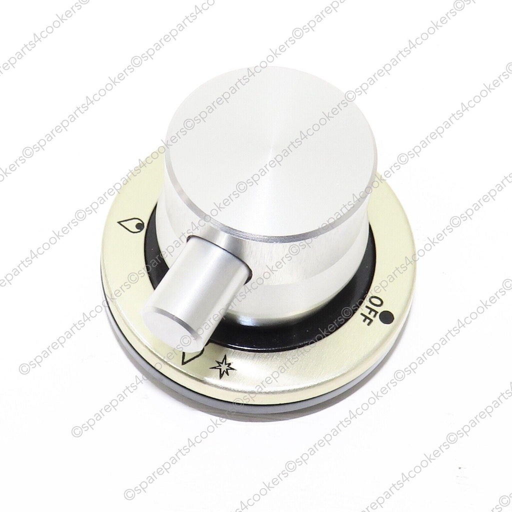 BORETTI Gas Hob Control Knob - Silver G3400608 - spareparts4cookers.com