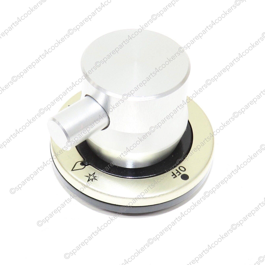 BORETTI Gas Hob Control Knob - Silver G3400608 - spareparts4cookers.com