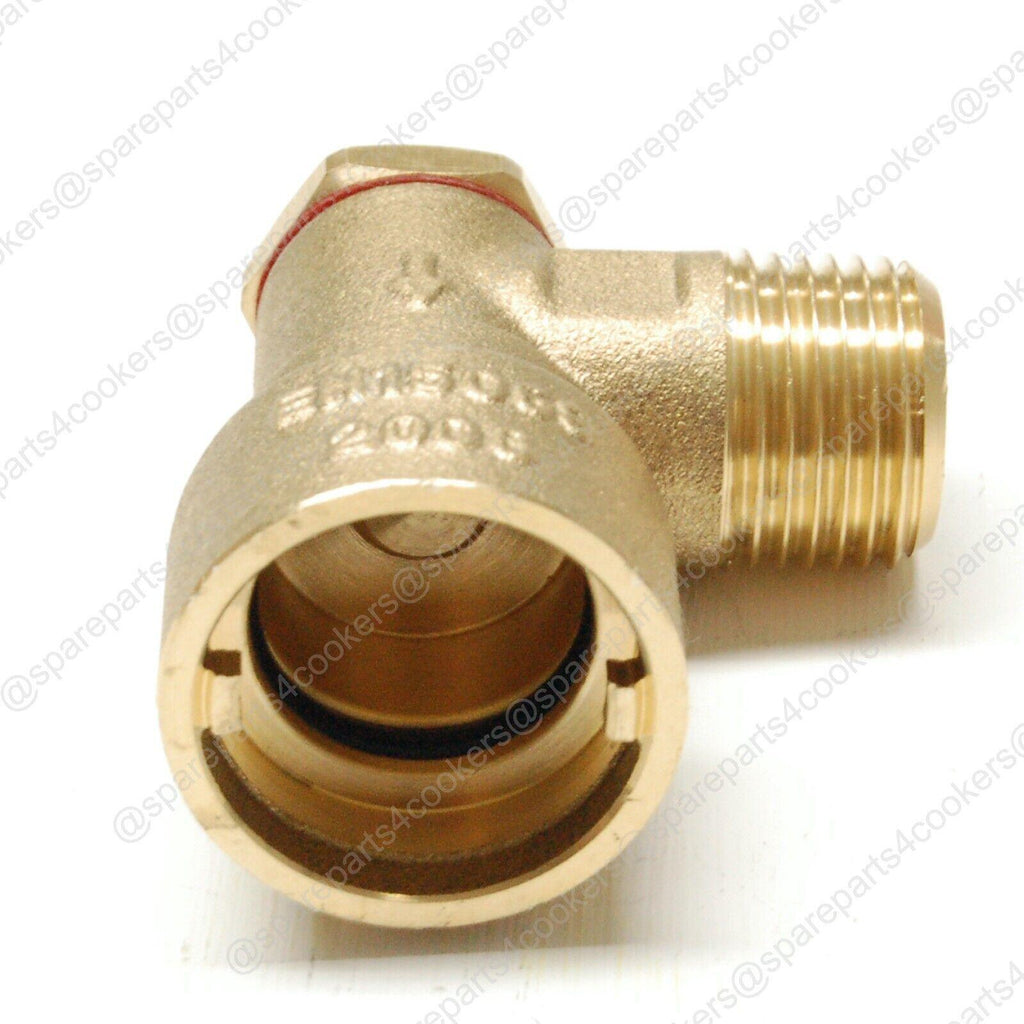 COOKERFLEX 1/2" Angle Bayonet UKCA/CE Socket NG and LPG - spareparts4cookers.com