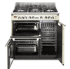 DeLonghi D3VR 908 DF Vintage three cavity dual fuel Range Cooker in Cream 90cm - spareparts4cookers.com