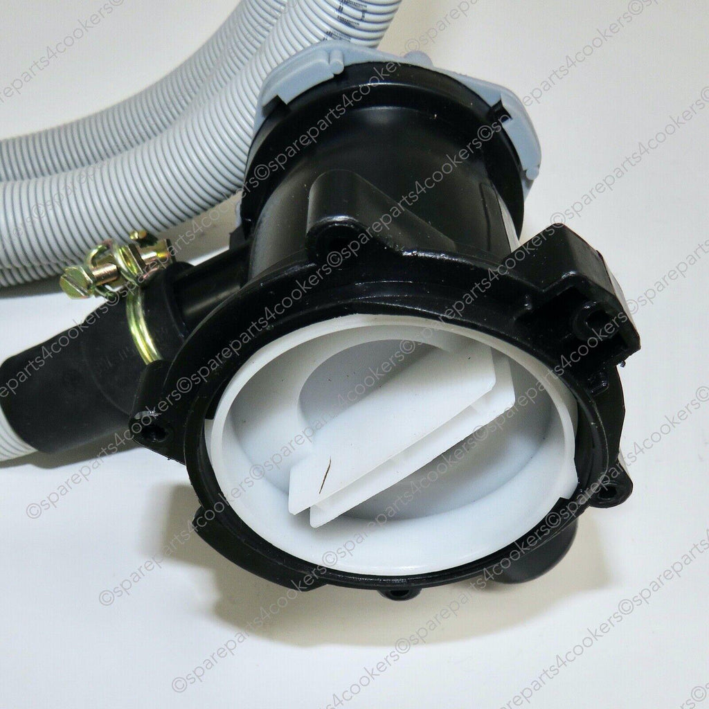 ELECTRUEPART Drain Pump Assembly EBS826/0108 957161 30W PMP991 with Drain Hose - spareparts4cookers.com