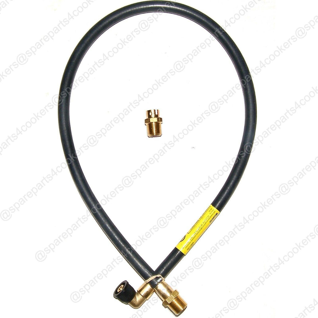 GAS COOKER HOSE 3FT 6" x 3/8" Micropoint NG - BS669-1 + BAYONET - spareparts4cookers.com