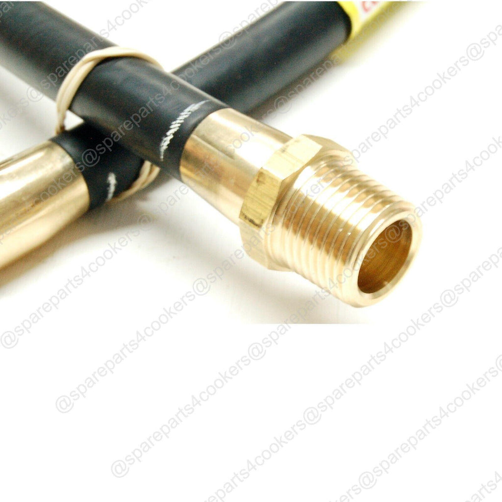 GAS COOKER HOSE 3FT 6" x 3/8" Micropoint NG - BS669-1 + BAYONET - spareparts4cookers.com