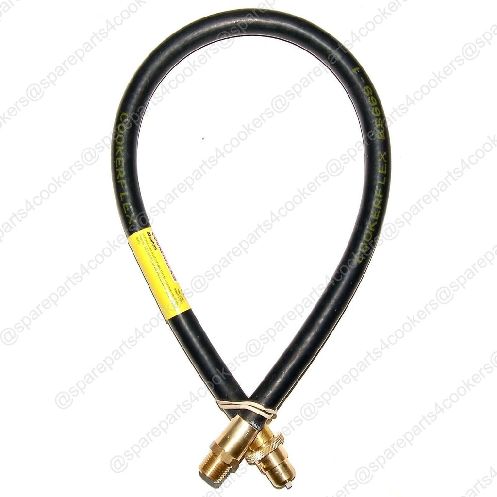 GAS COOKER HOSE 3FT x 1/2" Bayonet NG - BS669-1 - spareparts4cookers.com