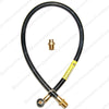 GAS COOKER HOSE 3FT x 3/8" Micropoint NG - BS669-1 + BAYONET - spareparts4cookers.com