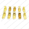 PIGGY BACK SPADE CONNECTOR / TERMINAL Male/Female 6.3mm Non-insulated Brass x 10 - spareparts4cookers.com