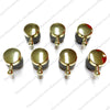RANGEMASTER Classic Hob and Grill Brass Control Knob P051346 P094240 6mm x 7 - spareparts4cookers.com