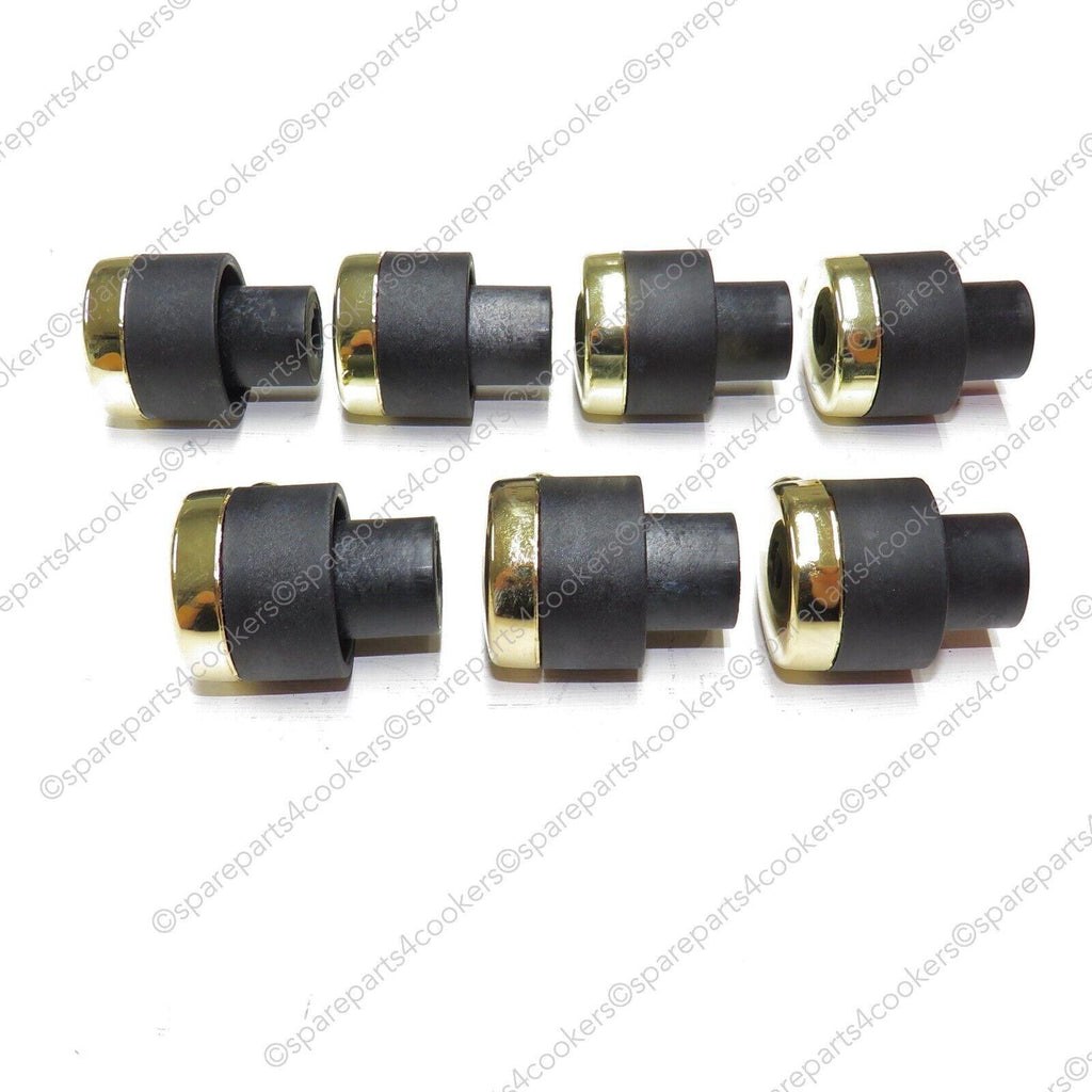 RANGEMASTER Classic Hob and Grill Brass Control Knob P051346 P094240 6mm x 7 - spareparts4cookers.com