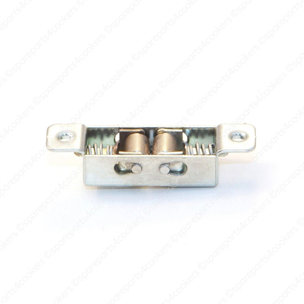 RANGEMASTER / LEISURE / FALCON Door Catch and Pin A092046 P092044 (NEW STYLE METAL ROLLERS) GENUINE - spareparts4cookers.com
