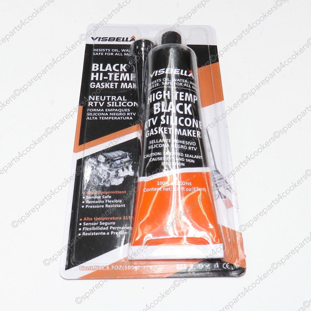 VISBELLA Black High Temperature Silicone For Oven Doors - spareparts4cookers.com